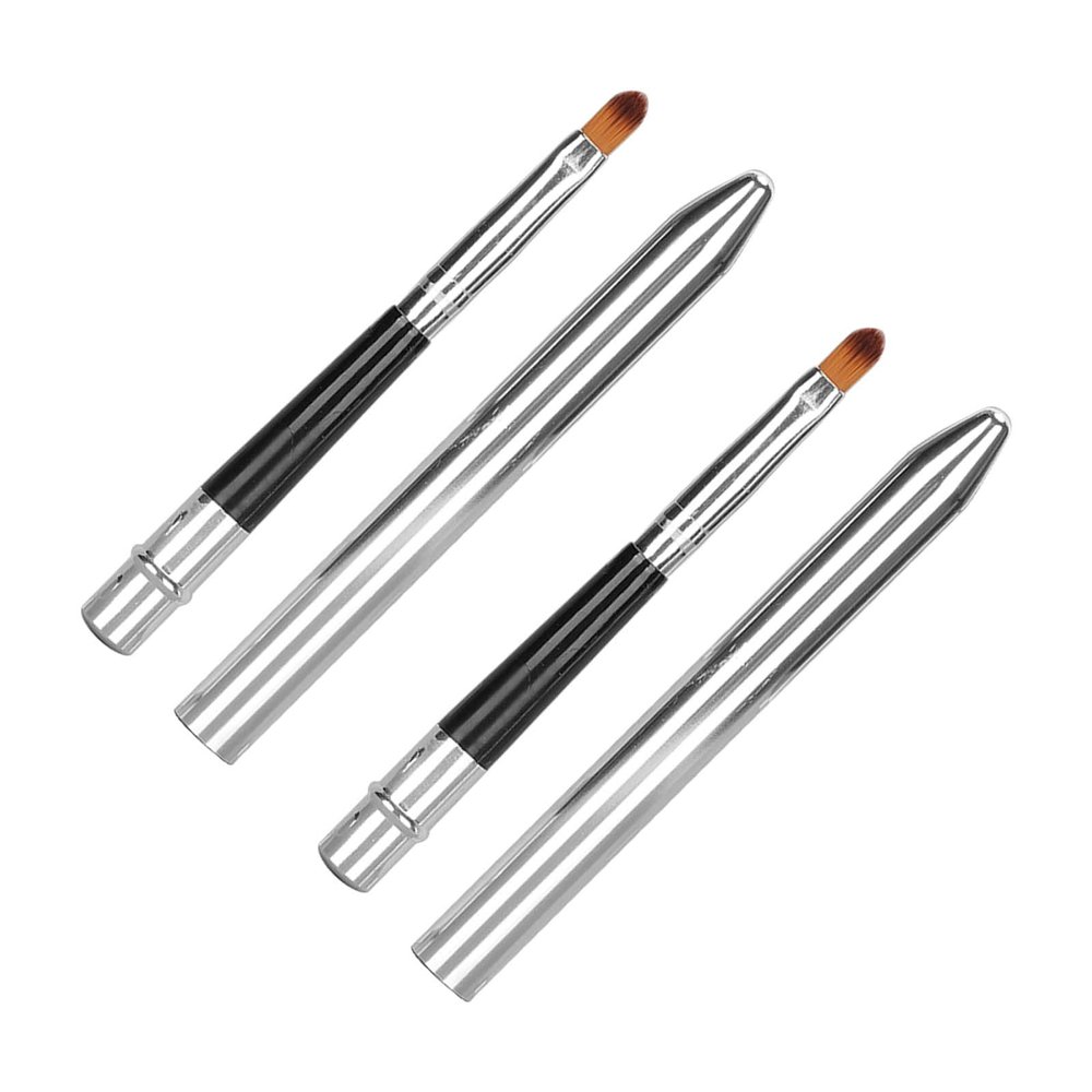 Cosiki Lip Brushes, 2-Piece Set, Ergonomic Aluminum