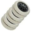 OUNONA 6-Piece Removable Replacement Wheel Set for Shopping Carts and Wheelchairs view 1