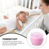 EXAOMBLE 2-Piece Baby Powder Puff Set with Handle, Including Empty PP Powder Container view 3