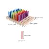 COLLBATH Hand Therapy Wooden Pegboard for Finger Coordination and Grip Strength view 2