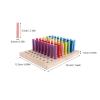 COLLBATH Hand Therapy Wooden Pegboard for Finger Coordination and Grip Strength view 4