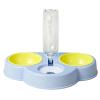 and Water Dispenser, 3 Elevated Bowls with Automatic Removable Drinking Bottle view 1