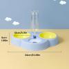 and Water Dispenser, 3 Elevated Bowls with Automatic Removable Drinking Bottle view 2