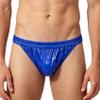 Waterproof Men's Incontinence Briefs, PVC Wetlook, Royal Blue, M view 1