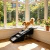 Foldable Dog Stairs, 15.7-Inch Heavy-Duty Pet Steps, Neutral Gray view 2