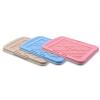 ZGUZMCMK Dog Toilet Training Tray with Grid, Puppy Potty Mat, Robust PP, 5.5 cm Raised Sides, Light Pink view 4