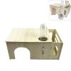 YTtkku Multifunctional Small Animal Hideout with Feeding Station and Water Dispenser view 2