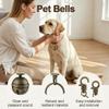 QEAS 2-Pack Retro Brass Pet Bells with Key Rings view 4