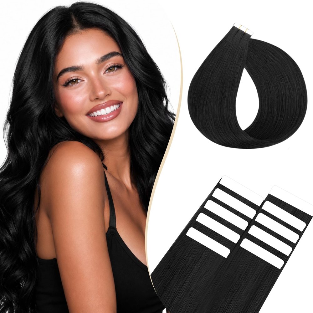 Rich Choices Tape-In Extensions, Remy Human Hair, 10 pcs, 30 cm, 15 g, #4 Medium Brown
