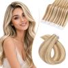 Rich Choices Tape-In Human Hair Extensions, 20 Pieces, 35 cm, 30 g, #12/613 Sand Blonde with Platinum Blonde view 1