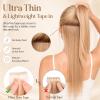 Rich Choices Tape-In Human Hair Extensions, 20 Pieces, 35 cm, 30 g, #12/613 Sand Blonde with Platinum Blonde view 2