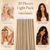 Rich Choices Tape-In Human Hair Extensions, 20 Pieces, 35 cm, 30 g, #12/613 Sand Blonde with Platinum Blonde view 3