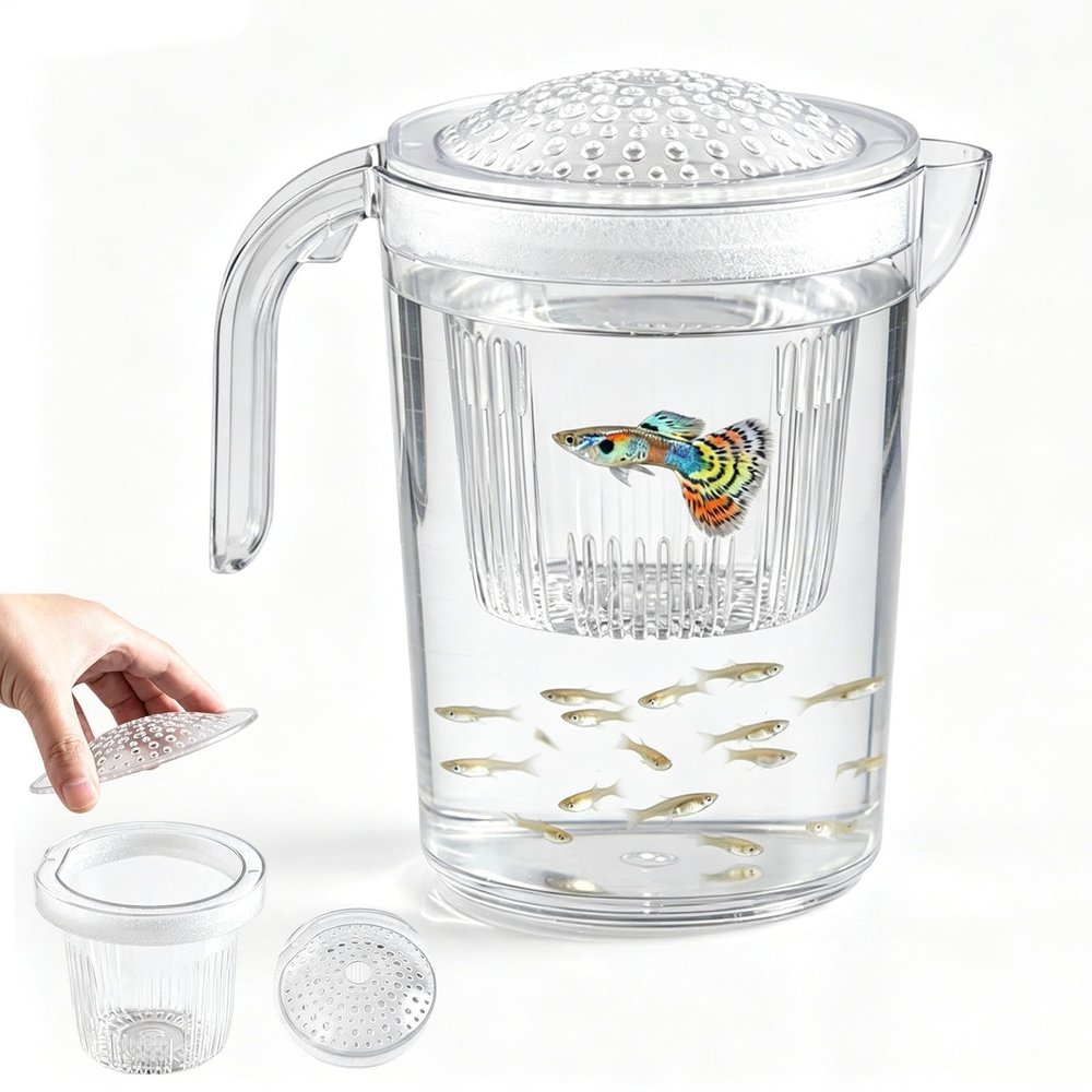 Aquarium Breeding Box with Handle and Floating Fry Incubator