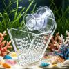 Fish Feeding Bowl | Transparent Acrylic Worm Feeder with Suction Cup view 3