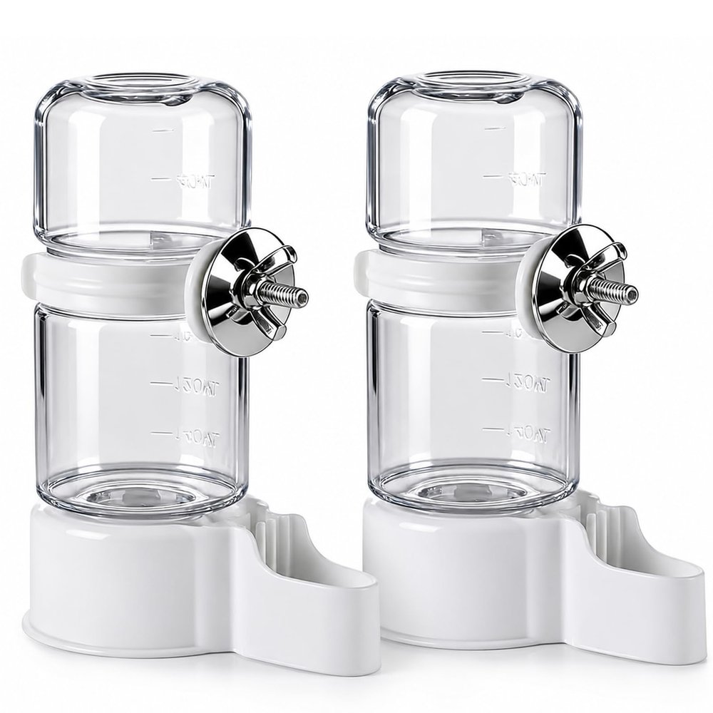 2-Pack Bird Water Dispenser, 140ml