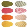RAMGLYO 8-Piece Fabric Water-Drop Hair Clip Set for Girls, 3 cm view 1