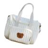 Embroidered Baby Diaper Storage Bag, Portable Multifunctional Tote view 1
