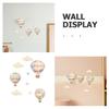 TOYANDONA 9-Piece Wooden Wall Decor Set with Hot Air Balloons, Clouds and Stars for Kids' Rooms view 3