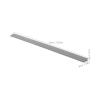 TEMPNAP Self-Adhesive Threshold Ramp for Robot Vacuums, PVC, 50 x 3 x 1 cm view 2