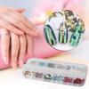 Srliya Shiny Nail Art Rhinestone Box, Smooth Resin, 12-Piece Manicure Set view 3