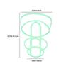ABOOFAN Transparent Plastic IV Bottle Hanging Nets, Green, 30-Pack view 2