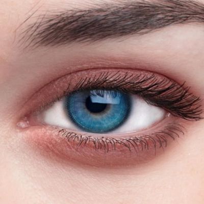 OPESUQ 1 Pair Colored Contact Lenses With Prescription, Starry Blue, Queen of the Stars | Highly Opaque Natural Colored Contact Lenses | Monthly Colored Lenses (-5.50 Diopters)
