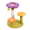 Cat Tree, Flower-Shaped Climbing Tower with Flat Post for Indoor Cats and Kittens view 1