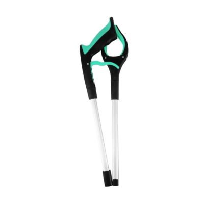 2-Piece Portable Foldable Trash Grabber Tools, Litter Picker, Reacher, Green