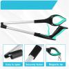 2-Piece Portable Foldable Trash Grabber Tools, Litter Picker, Reacher, Green view 3