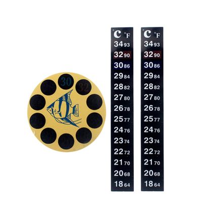 3-Pack Plastic Aquarium Thermometer Stickers for Fish Tanks