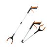 2-Pack Folding Trash Grabbers, Long-Handle Reachers for Cleaning and Litter Collection, Orange view 1