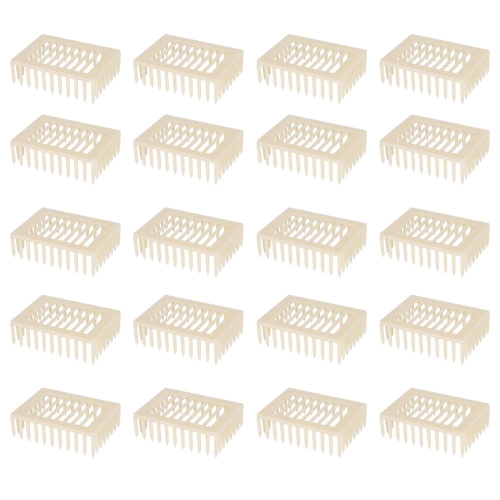 20-Pack Plastic Square Bee Rearing Boxes