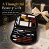 18-Piece Manicure and Makeup Set for Women in Black Zipper Case view 4