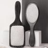 Paddle Hair Brush, Massage Comb, Detangling Hairdressing Brush with Metal Bristles, Antistatic, Black view 2