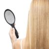Paddle Hair Brush, Massage Comb, Detangling Hairdressing Brush with Metal Bristles, Antistatic, Black view 3