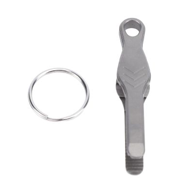 SYUULCOI Mini Keychain Tweezers, TC4 Titanium Alloy, Portable Outdoor Tweezers