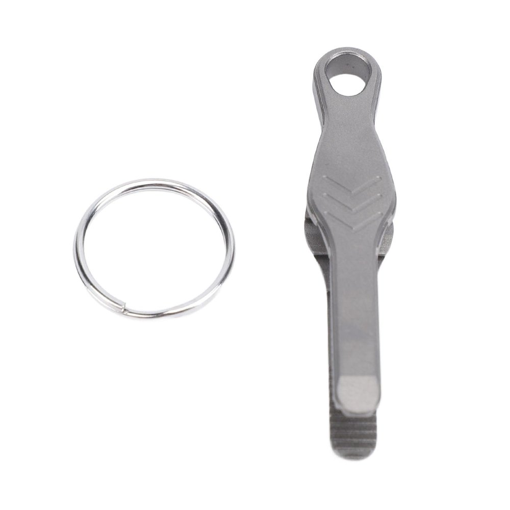 SYUULCOI Mini Keychain Tweezers, TC4 Titanium Alloy, Portable Outdoor Tweezers
