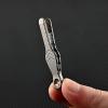 SYUULCOI Mini Keychain Tweezers, TC4 Titanium Alloy, Portable Outdoor Tweezers view 2