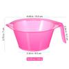 ibasenice Hair Dye Bowls, Easy to Use and Clean, Plastic, 3-Piece Set, Pink view 2