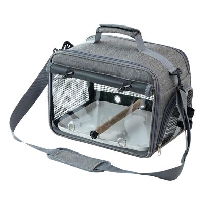 Portable, Breathable Bird Travel Bag with Removable Perch