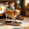 Dog Scratch Board with Treat Box, Wooden Puzzle Pad view 2