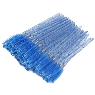50-Pack Nylon Disposable Mascara Wands, Dark Blue