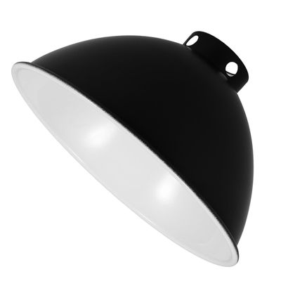 UKCOCO Reptile Reflector Dome Lamp Cover, E27, Iron, Black