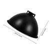 UKCOCO Reptile Reflector Dome Lamp Cover, E27, Iron, Black view 2