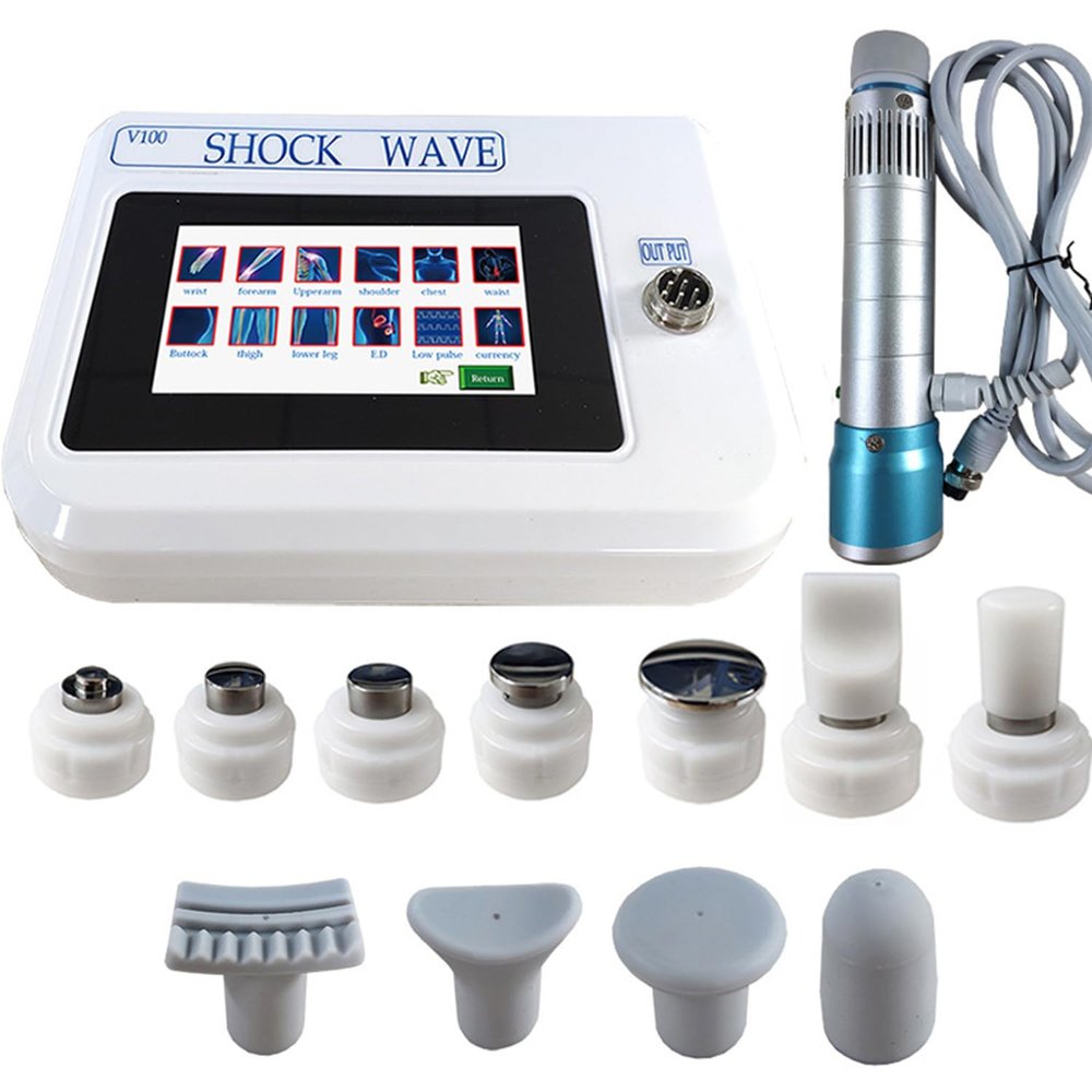 Qiang ED Shock Wave Therapy Device with 11 Massage Heads