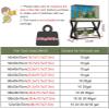 Metal Aquarium Stand for 50–100 cm Aquariums, Black view 2