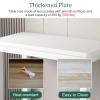 Generic Sturdy Two-Tier Aquarium Stand for Living Room, White Steel Frame and Wood Tabletop, Reptile Shelf for Home Office, 120 x 50 cm (47.25 x 19.75 in.) view 4