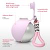 2-in-1 Portable Dog Water Bottle for Small Dogs, 285 mL, Stainless Steel & Foldable Silicone Bowl, Leak-Proof, Blue view 3
