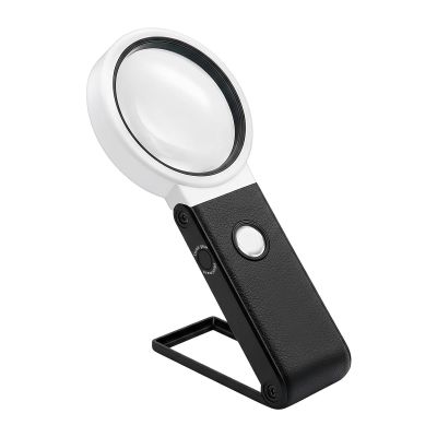 25X LED Magnifying Glass with Stand, Hands-Free