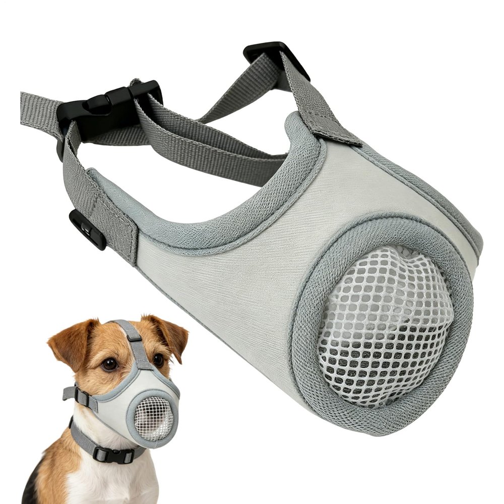 Breathable Dog Muzzle - Adjustable Safety Training Tool